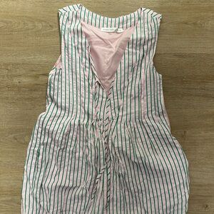 Altar'd State Pink and Green Striped One Piece